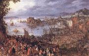 BRUEGHEL, Jan the Elder The Large Fishmarket Germany oil painting reproduction